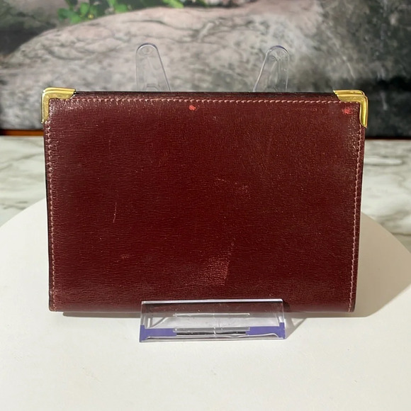 Gucci Vintage Burgundy Leather Passport Wallet From The 80s - Picture 1 of 15